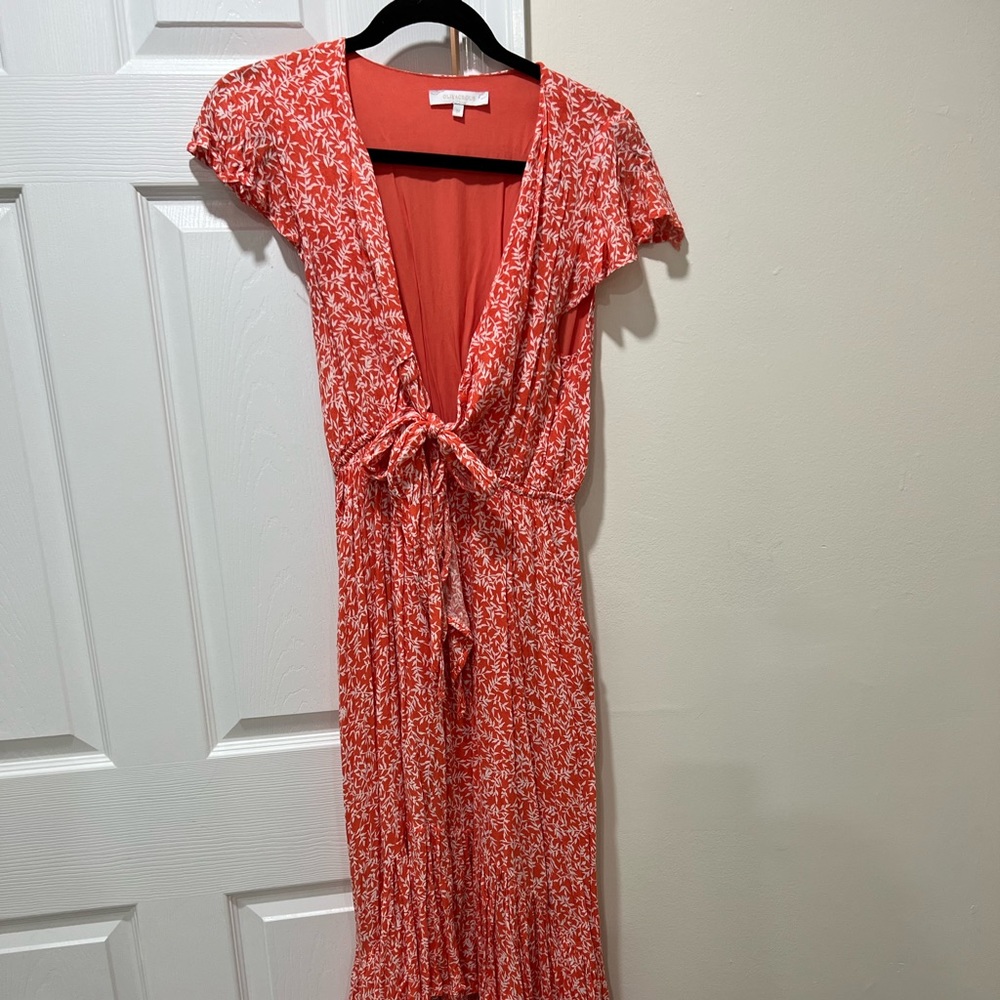 PRINTED HIGH-LOW MAXI DRESS BY OLIVACIOUS